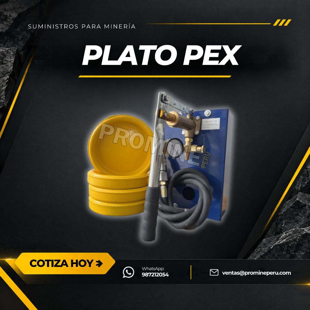 Suministro de platos PEX para minería industrial