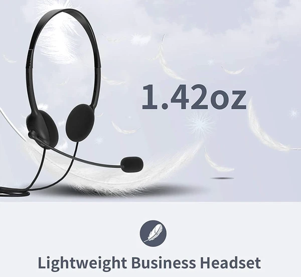 USB Headset Headphone With Microphone Noise Cancelling For PC Computer Call Chat64851988886913125