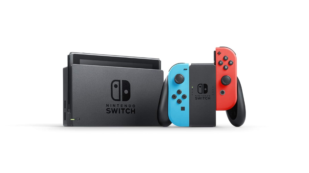 Nintendo Switch with Neon Blue and Neon Red Joy‑Con-Excellent Condition63070538556419121