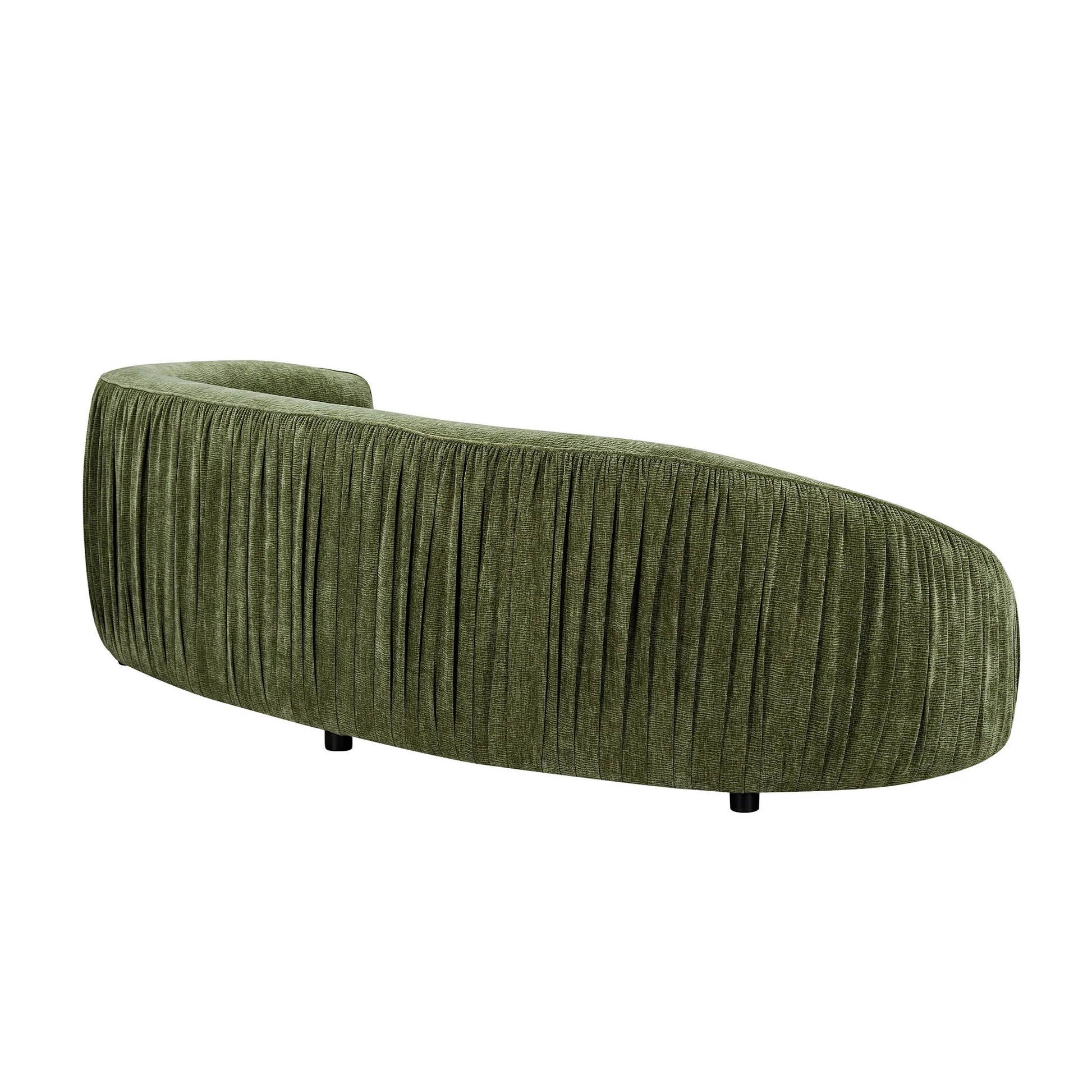 92.13 Inch Modern Design Curved Shaped Sofa Couch for Living Room,Upholstered Fabric 4-Seat Sofa No Need to Assembly Couch for Apartment,Green W2582P23148863887519357955122