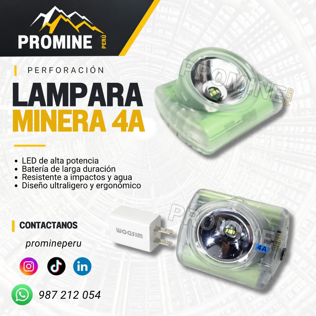Servicio de venta de lámpara minera de cuatro amperios