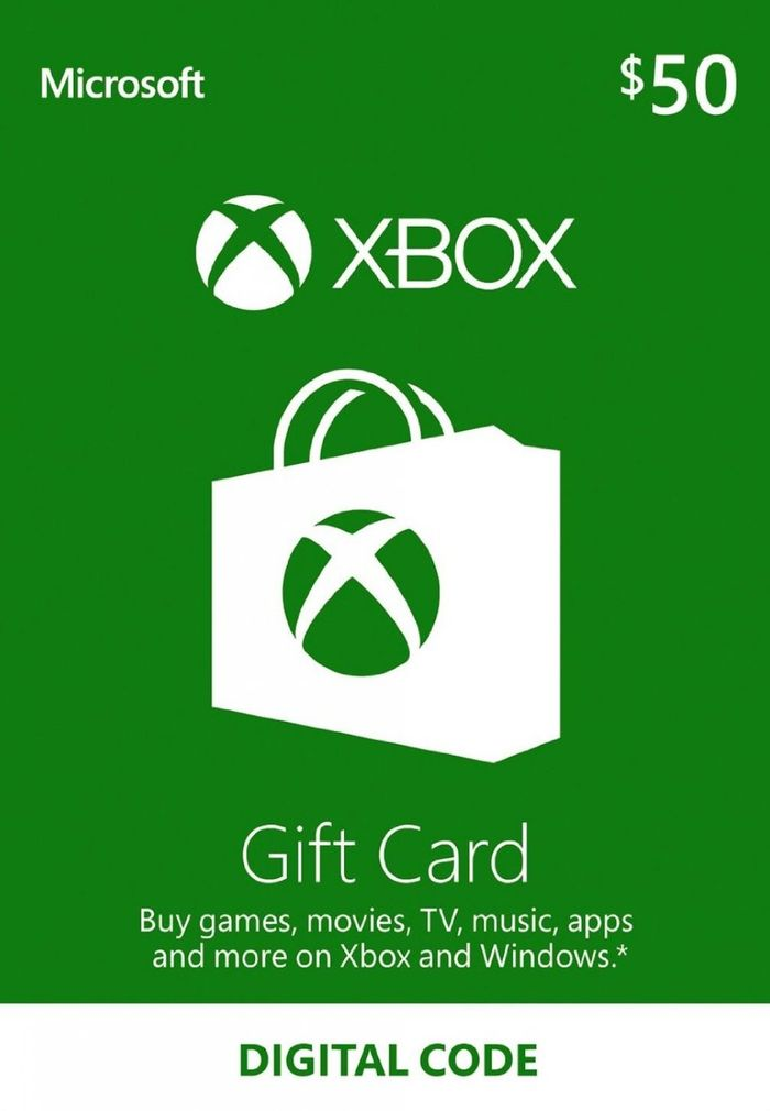 Tarjeta de regalo Xbox Live de 50 USD
Clave Xbox Live
ESTADOS UNIDOS62968583881217120