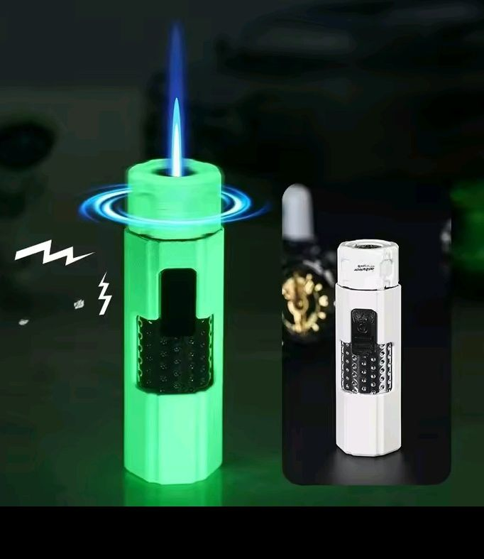 2025 Rotary Decompression Windproof Jet BlueFlame Butane Gas Torch Lighter Outdoor Portable ..✓63405120094465121