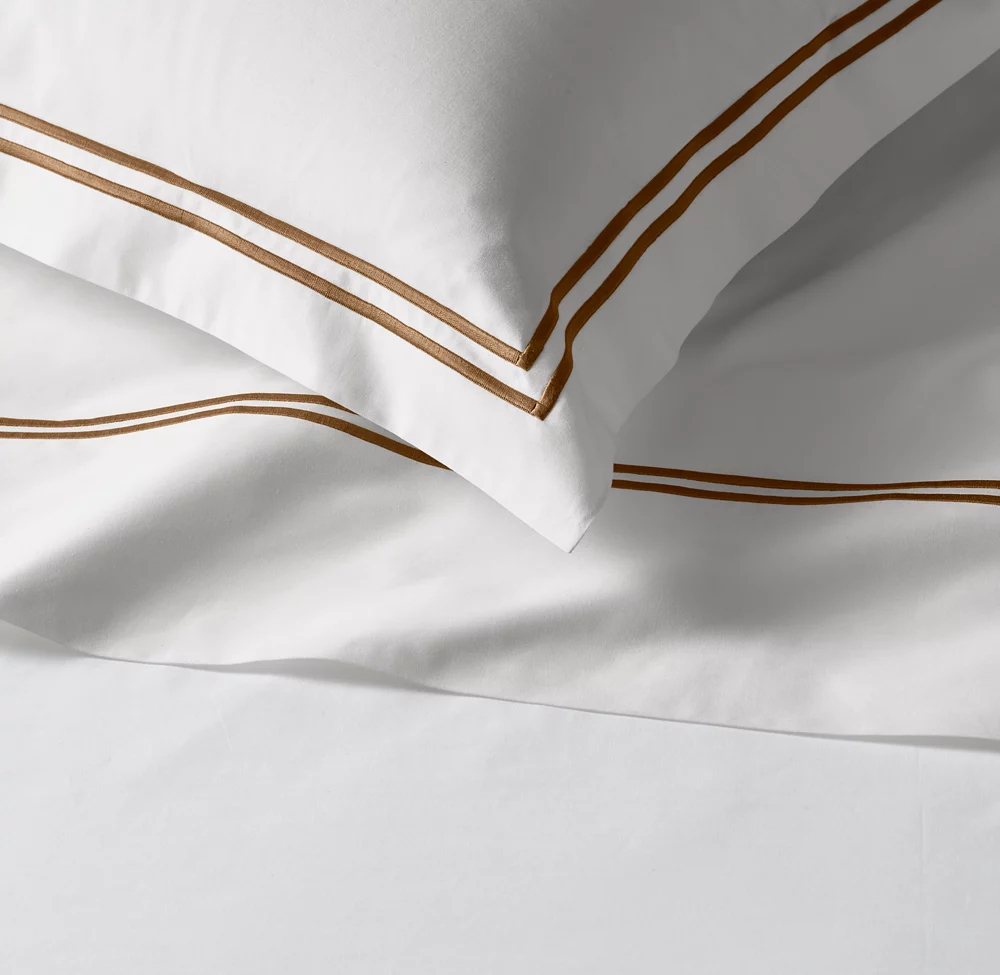 Italian White Hotel Satin Stitch Sham65104408528258122