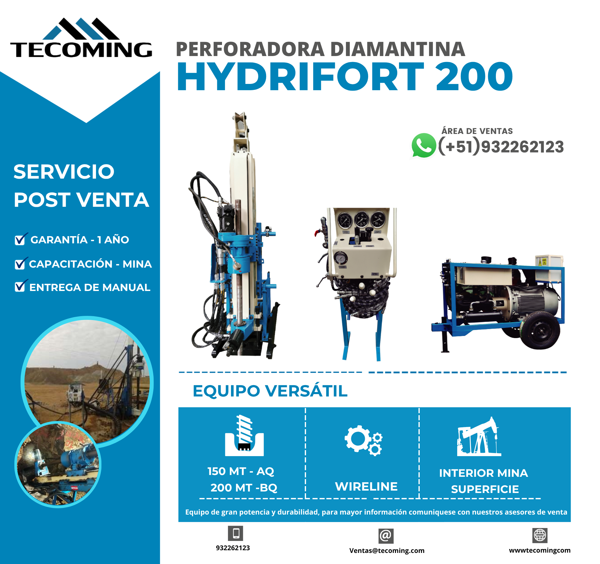 HYDRIFORT 200 Diamond Drilling Service – Reliable