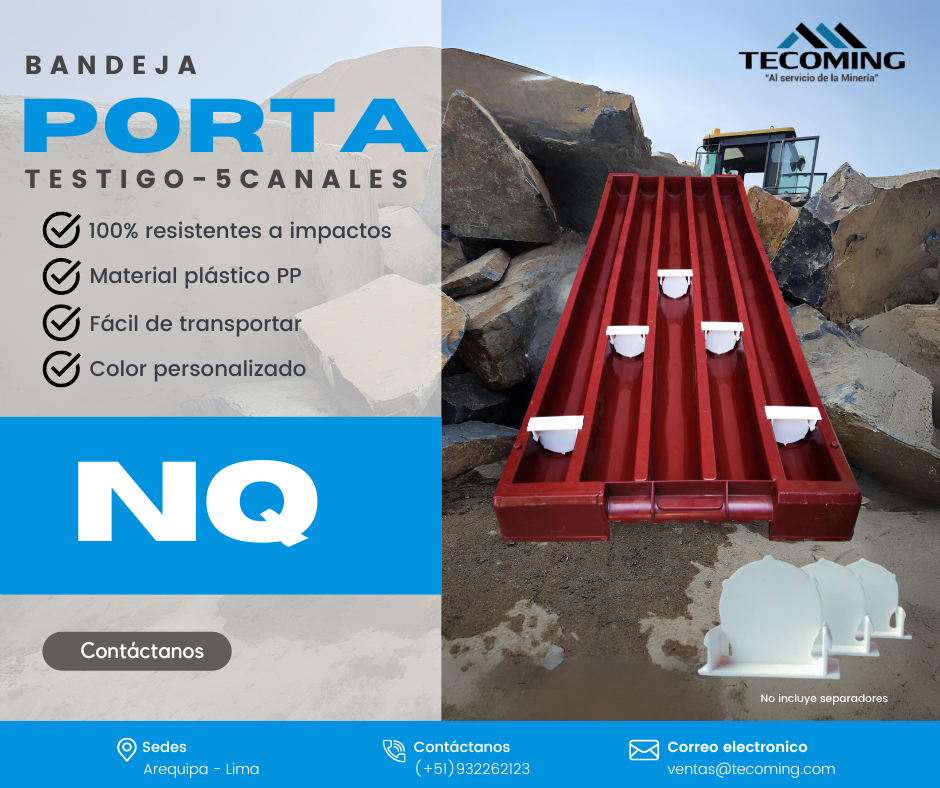 5-CHANNEL SAMPLE HOLDER TRAY - NQ | PRECISE AND SECURE SAMPLE ORGANIZATION