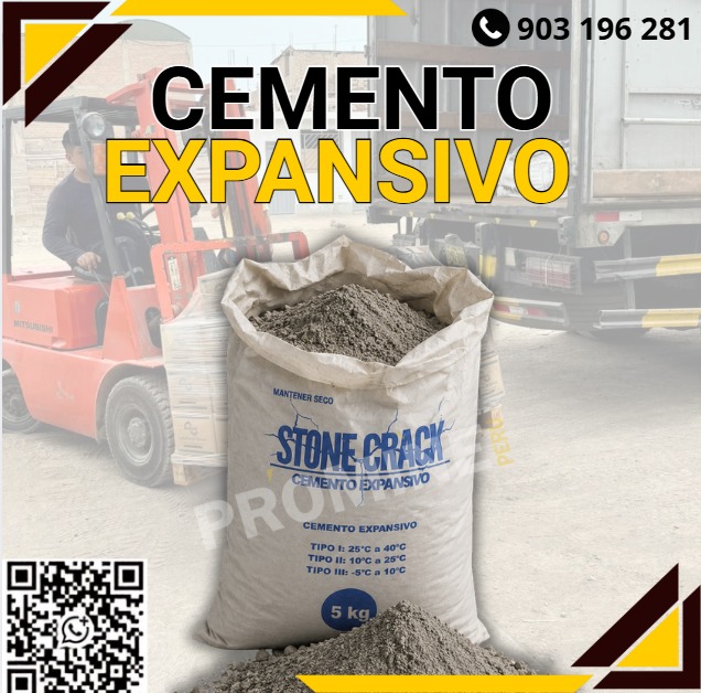 Suministro de cemento expansivo para demolición segura
