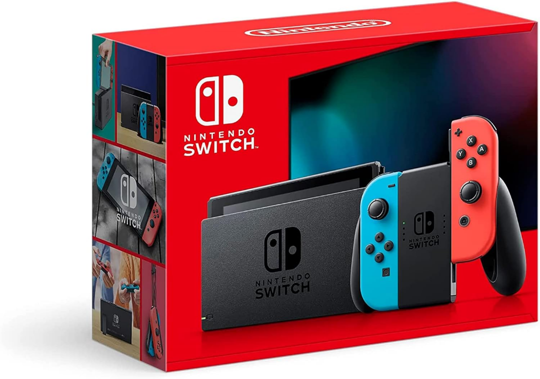 Nintendo Switch con Joy‑Con Azul Neón y Rojo Neón - Excelente Estado63070538556419123