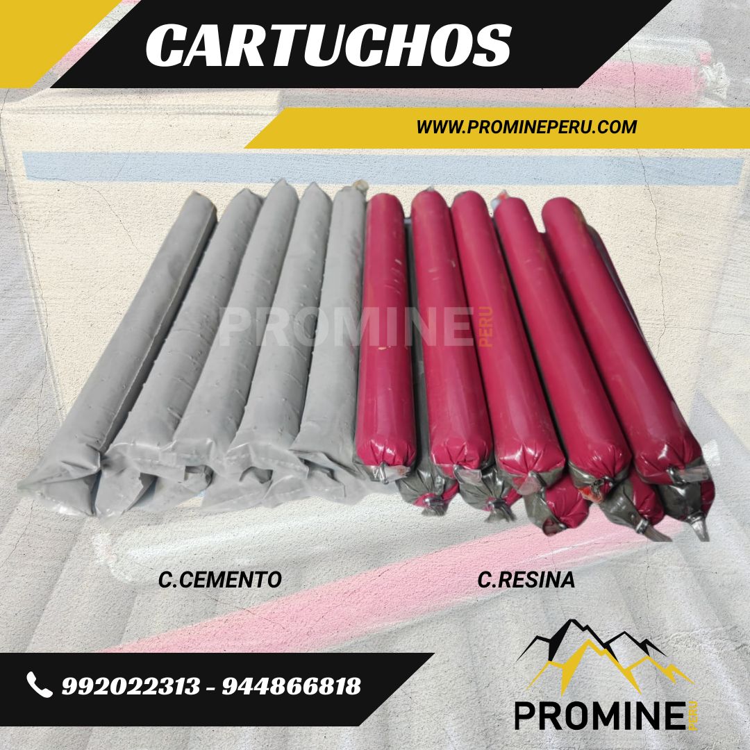 Cement and Resin Cartridges for Mining Ground Support