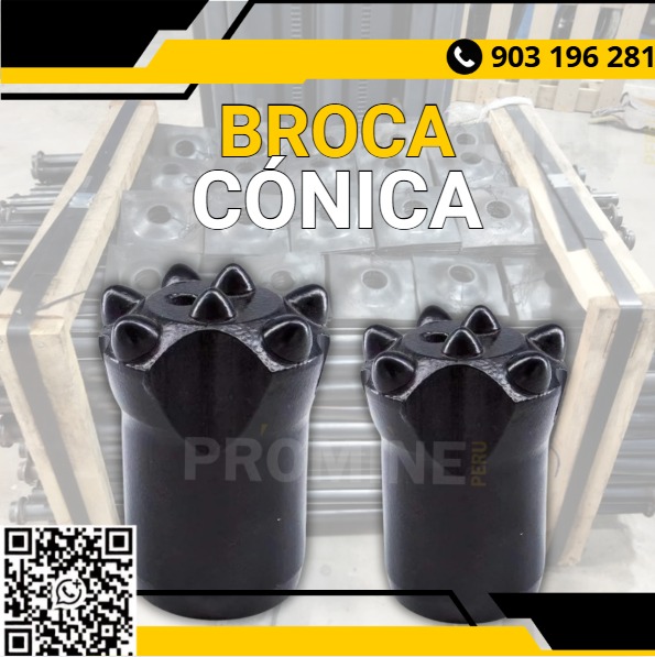 Servicio de venta de brocas cónicas para perforación