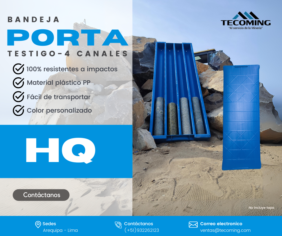 BANDEJA PORTA TESTIGO 4 CANALES IDEAL PARA ORDENAR NÚCLEOS