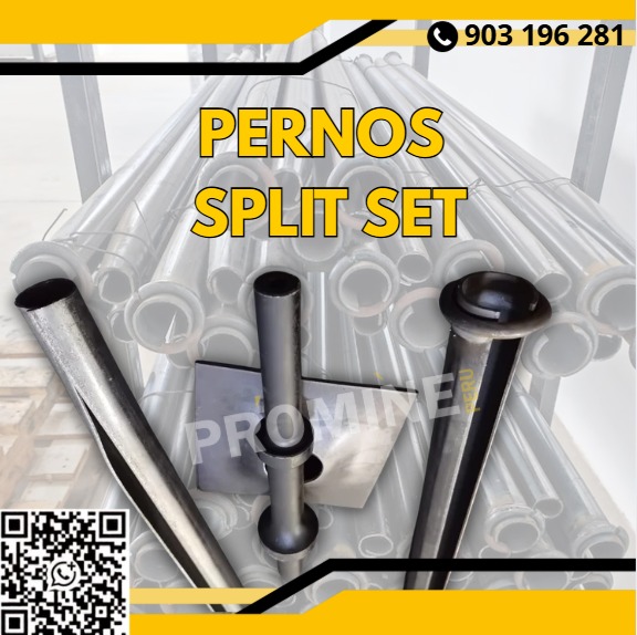 Venta de Pernos Estabilizadores Split Set de Acero