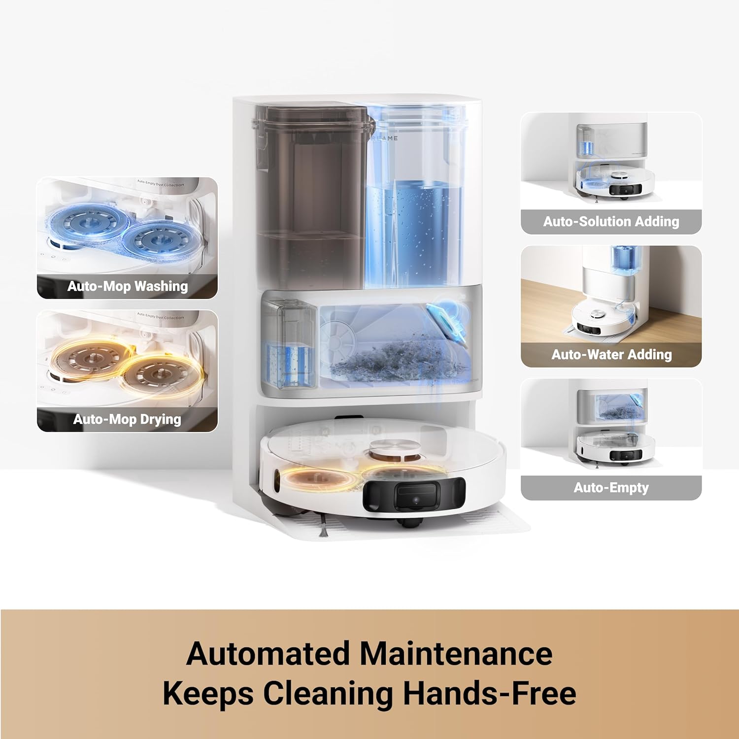 DREAME L10s Ultra Gen 2 Robot Vacuum and Mop 10,000Pa Suction (Open Box)64021767239171124