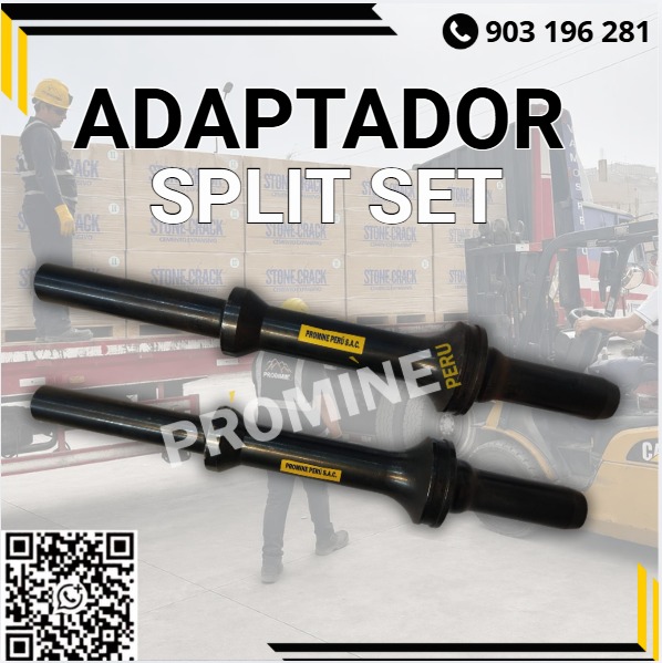 Suministro de adaptadores Split Set para minería