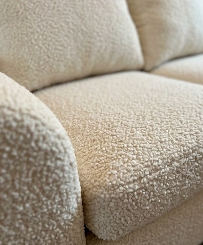 White L-Shaped Sofa with Ottoman for Sale600873364546529283