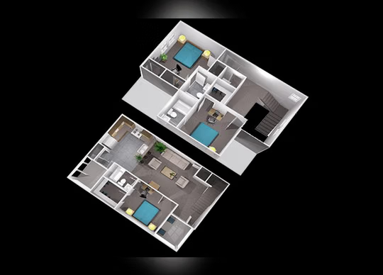 The Collective At Lubbock, Lubbock – Habitación privada - Casa adosada (3 dormitorios - 3 baños)