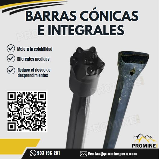We Provide Integral Tapered Bars for Mining with Technical Consultation