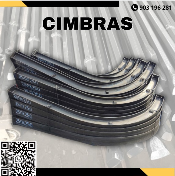 Servicio de suministro de cimbras metálicas para minería subterránea