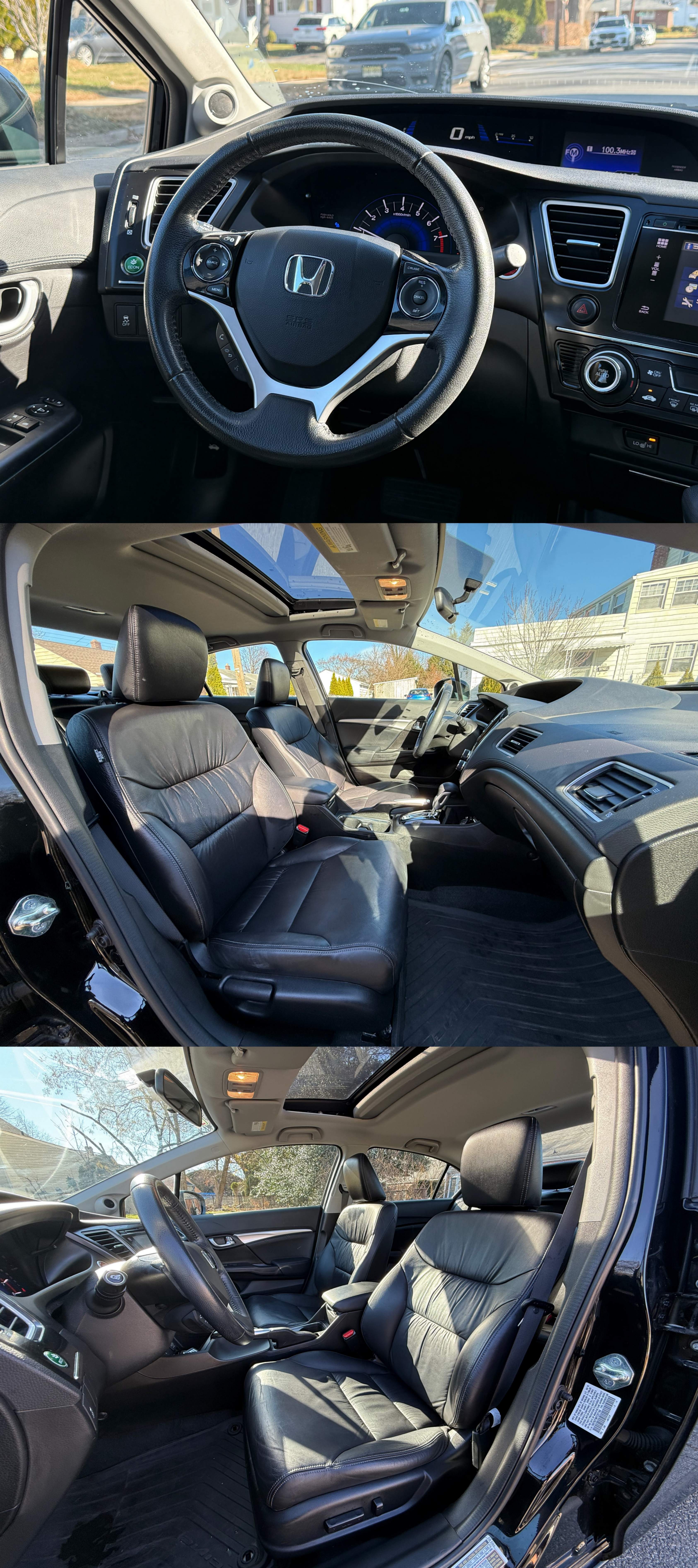 Honda Civic EX-L FWD de 2015 | ~55 000 millas | Confiable y económica64631642615426123