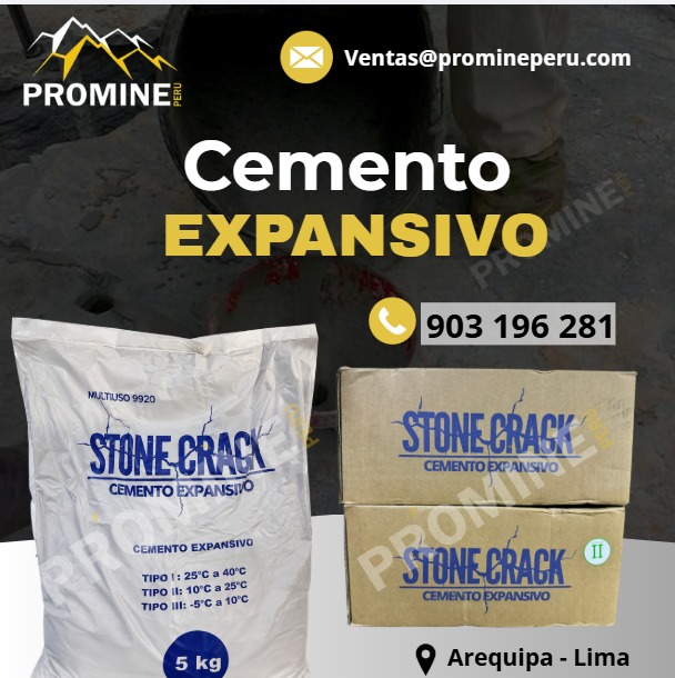 Expansive Cement Rock and Concrete Demolishing Agent