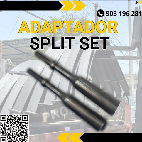Sale of percussion adapters for split set installation