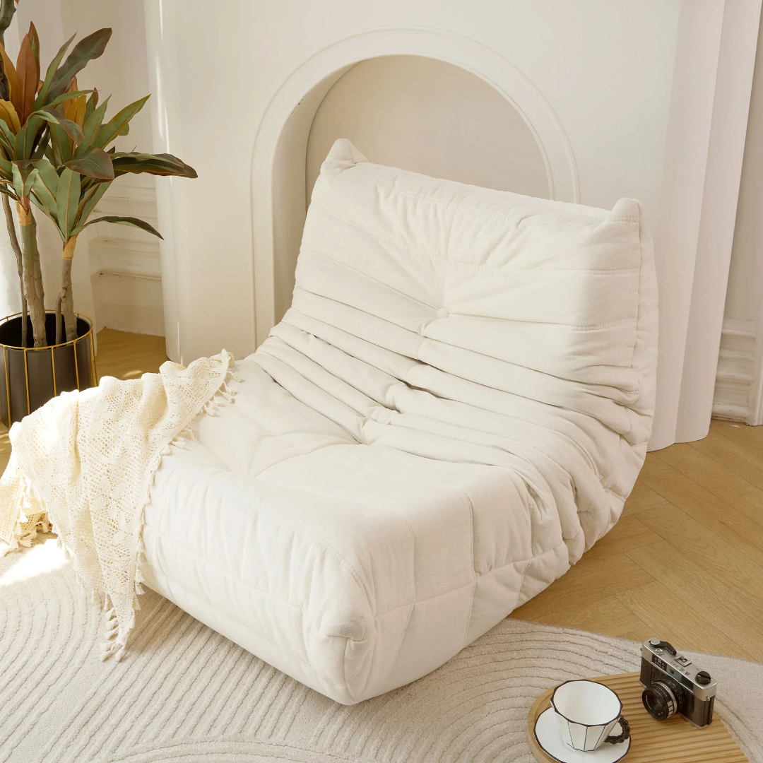 No Installation Bean Bag Chair Big Beanbag Chair for Adults Bean Bag Lounger Foam Chair for Home, Apartment, Living room or Gaming Venue Sofa in a box W2733P18383663877093513347120