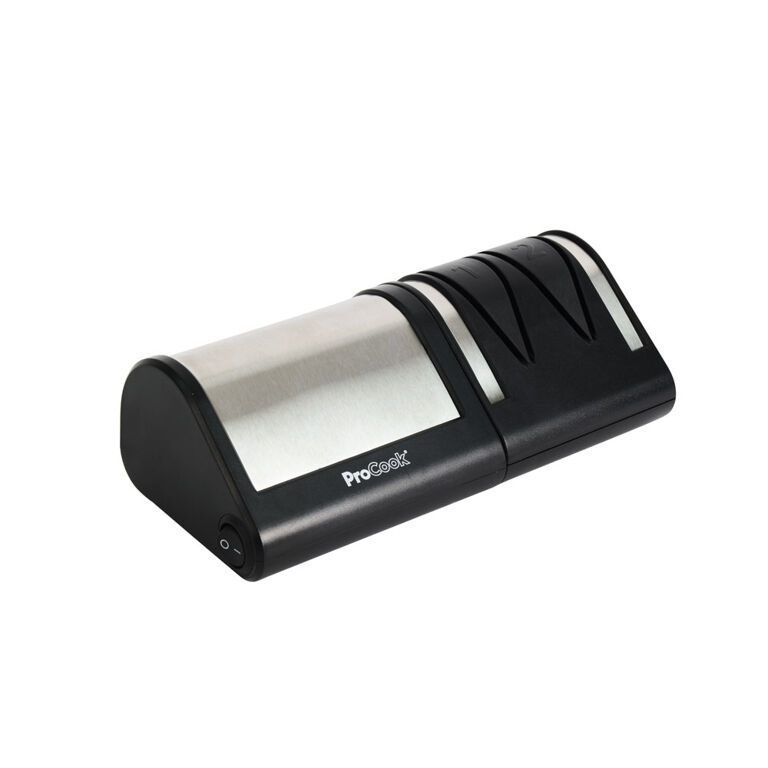 ProCook Electric Knife Sharpener with Stainless Steel Finish