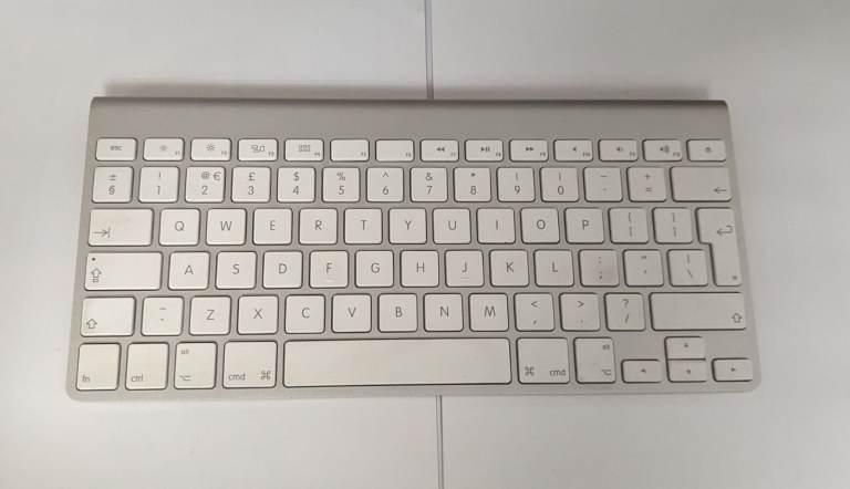 Silver Apple Wireless Keyboard with Numeric Keypad for Sale