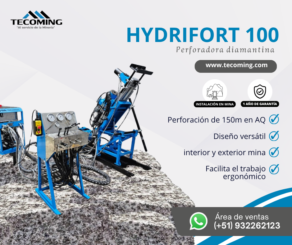 Servicio Profesional de Perforación Diamantina con HYDRIFORT 100