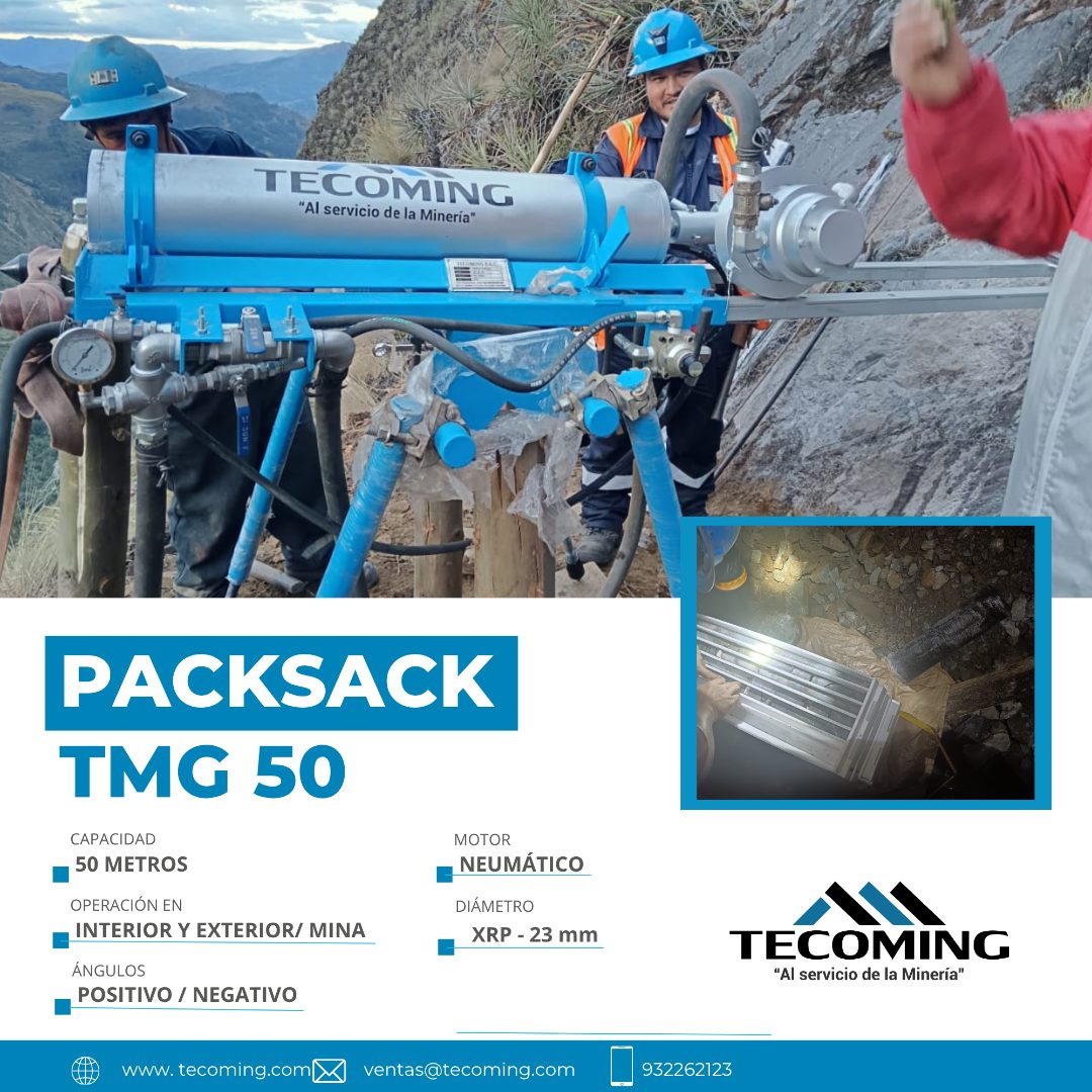 Servicio de Perforación Diamantina con Equipo Packsack TMG 50