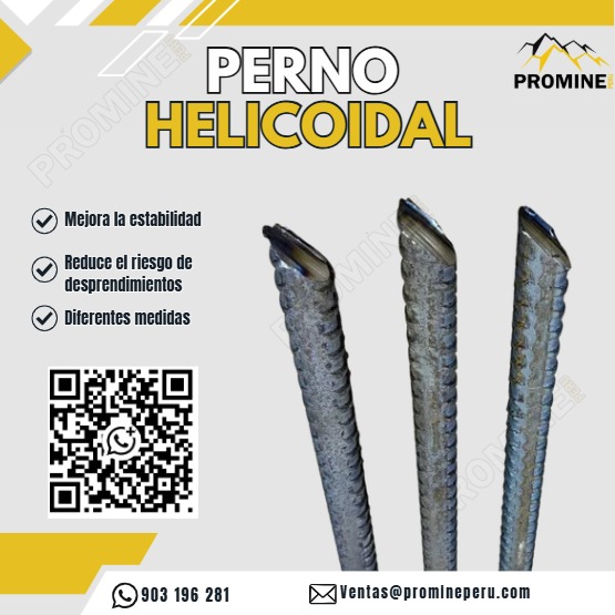 Servicio de Pernos Helicoidales con Experiencia en Minería