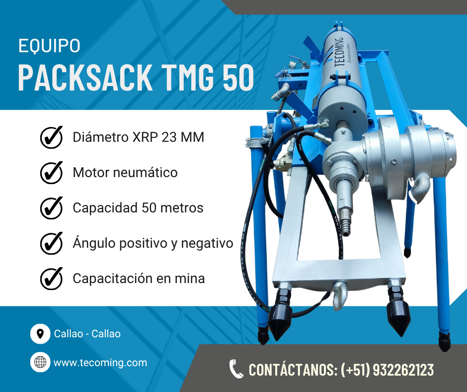 Proveemos Servicio de Perforadora Diamantina Packsack TMG 50