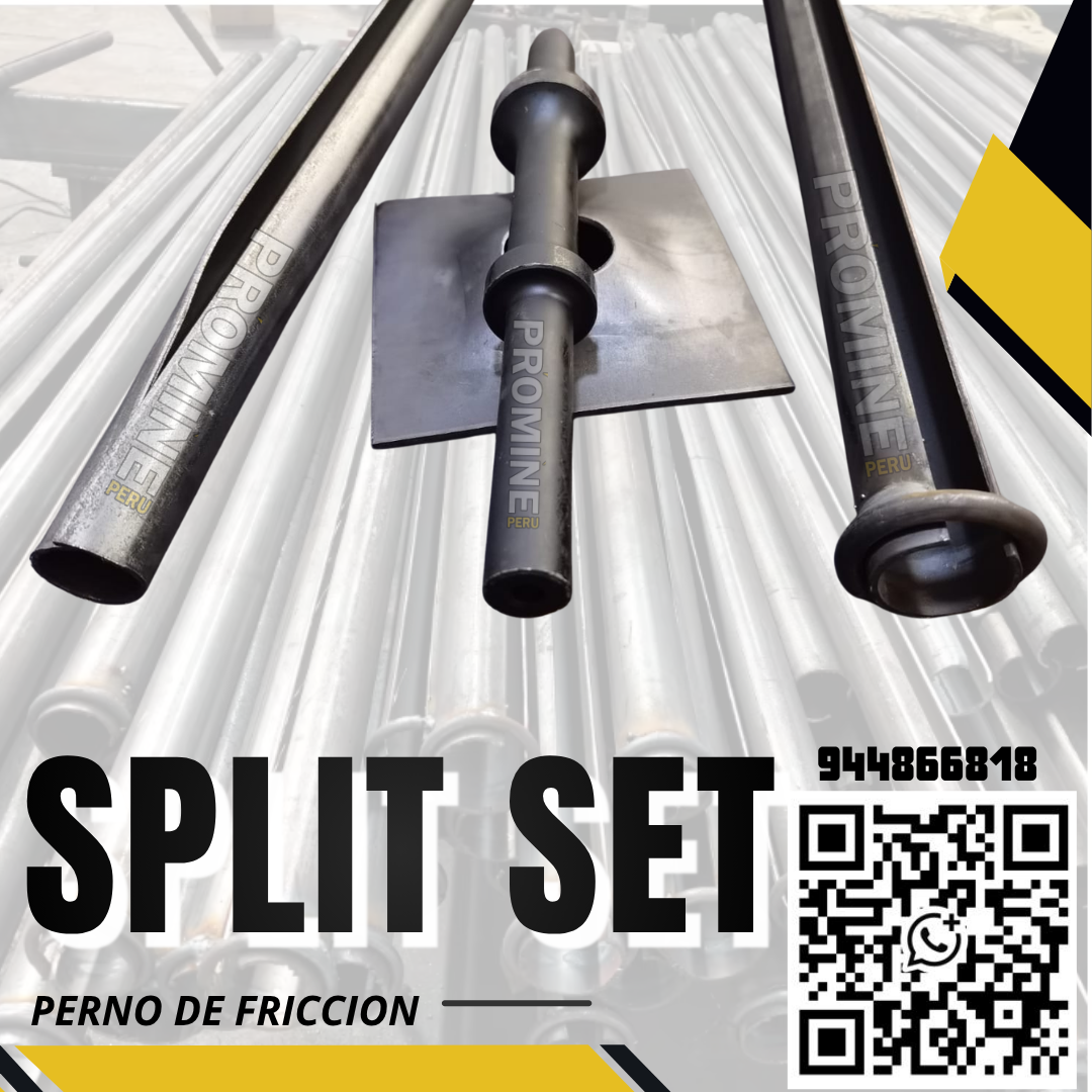 Servicio de anclaje Split Set para excavaciones