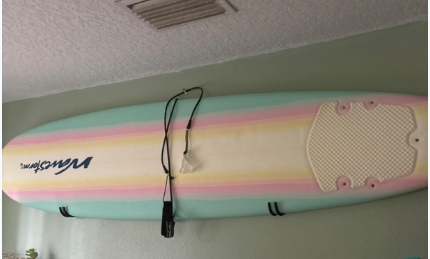 (Original $259) Tabla de surf Wavestorm Classic Soft Top de espuma de 8 pies, usada - en excelente estado63137395439745121