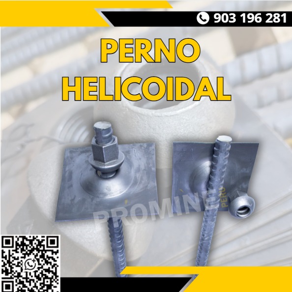 Servicio de suministro de pernos helicoidales para anclaje estructural