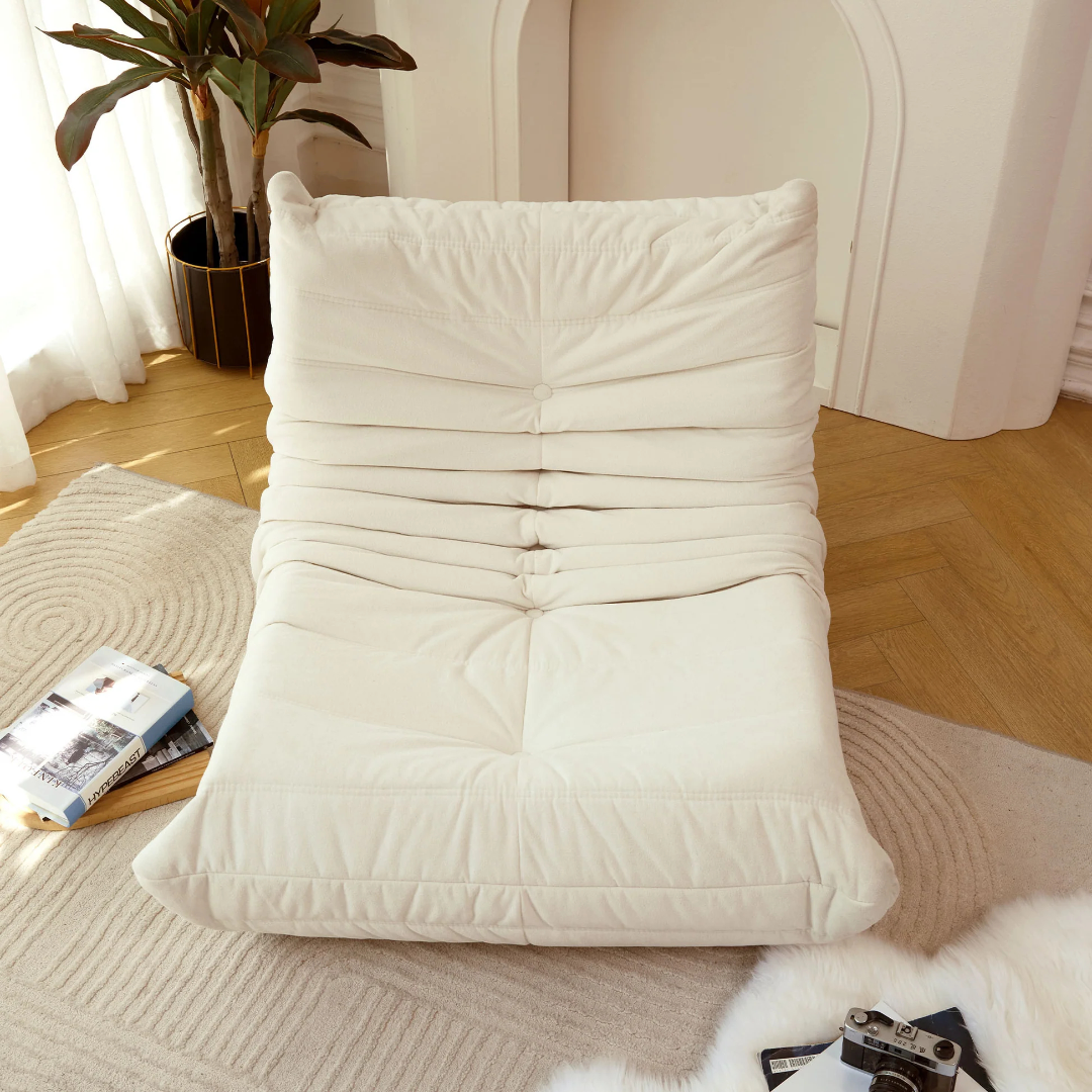 Silla de alubia sin montaje, sillón gigante para adultos, butaca rellena de espuma para casa, apartamento, sala de estar o lugar de juego, sofá en una caja W2733P18383663877093513347121