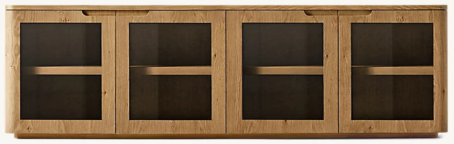 Madero Glass 4-Door Media Console65030564140545120