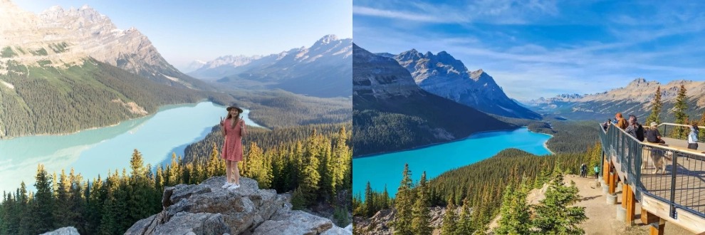 <2 días>【Ida y vuelta desde Calgary | Alojamiento dentro del parque·Residencia en el bosque】Esencia del verano en las Montañas Rocosas·1 parque, 4 lagos y 1 glaciar: Lago Bow + Lago Peyto + Lago Maligne, imprescindible Glaciar de Columbia con vehículo sobre hielo + Skywalk, opcional crucero por el Lago Maligne, incluye entrada al Parque Nacional + traslado al aeropuerto de Calgary64118869595393122