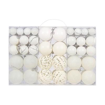 100Pcs Christmas Balls Decorations, Christmas Tree white64552311720961121