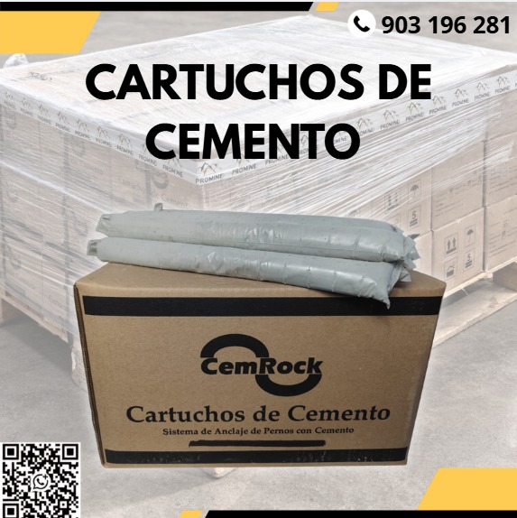 Venta de Cartuchos de Cemento para Fijación de Pernos
