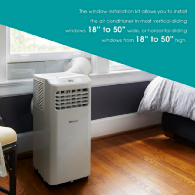 (Original $219) - Aire acondicionado portátil Hisense 6.000 (Renovado)63137235565697122