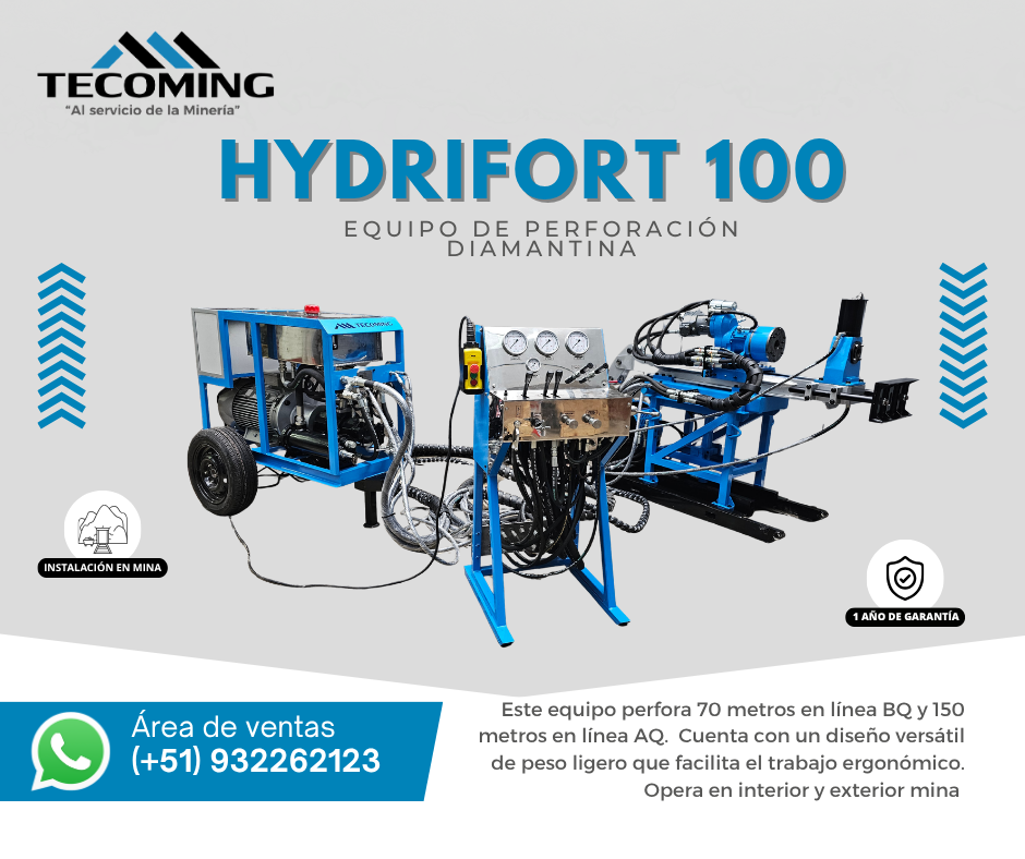 Servicio de Perforación Diamantina HYDRIFORT 100