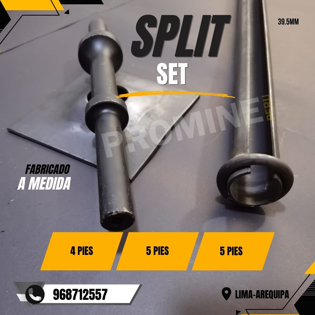 Servicio de fabricación a medida de pernos Split Set