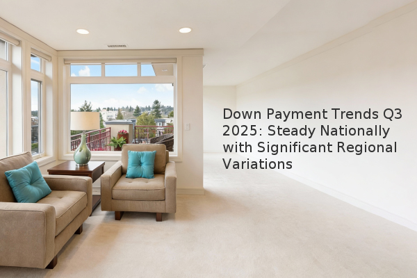 Down Payment Trends Q3 2025: Steady Nationally with Significant Regional Variations Down Payment Trends Q3 2025: Steady Nationally with Significant Regional Variations