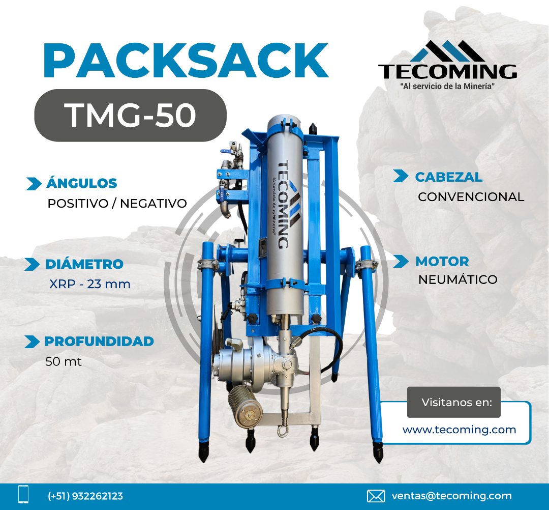 Proveer Servicio Perforación Diamantina Potente PackSack TMG-50