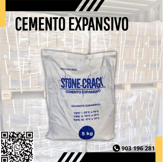 Servicio de venta de cemento expansivo para minería
