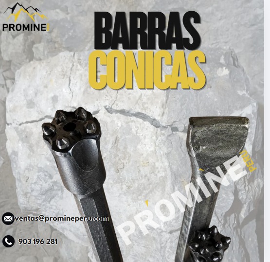 Servicio Profesional de Barras Cónicas para Perforación de Rocas