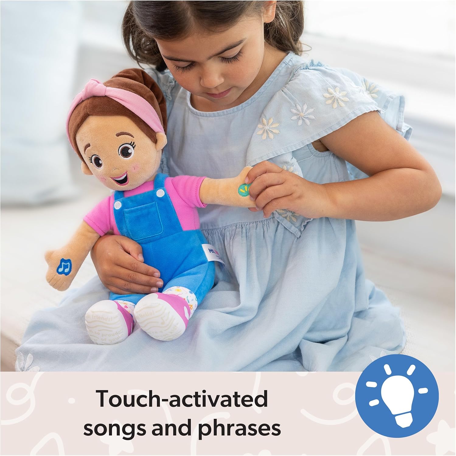 Muñeca Ms. Rachel Habla y Canta de 16 pulgadas, juguete interactivo con 4 canciones y más de 16 frases, juguetes para niños y niñas de 6 meses a 3+ años (caja abierta)63678495253761123