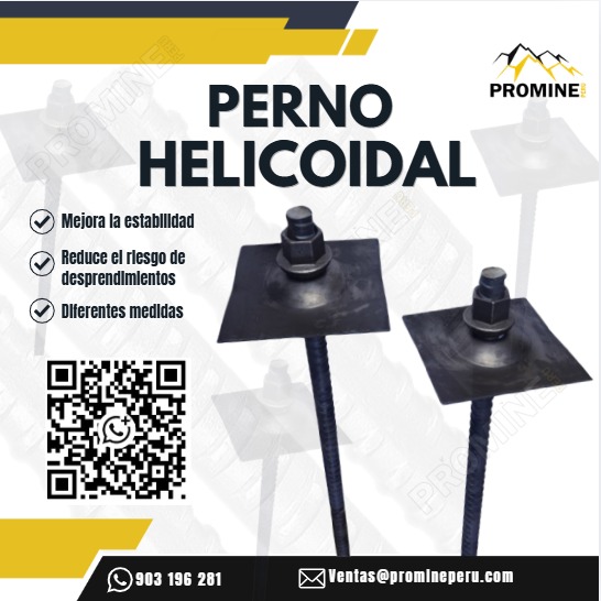 Servicio de Pernos Helicoidales para Minería con Asesoría Técnica