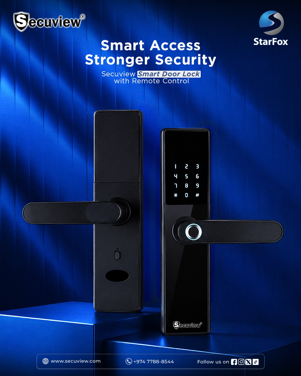 Secuview Smart Door Lock - New with Remote Control For Sale